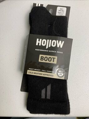 Hollow Black Boot Performance Alpaca Socks